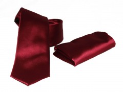    NM Satin Krawatte Set - Bordeaux Sets